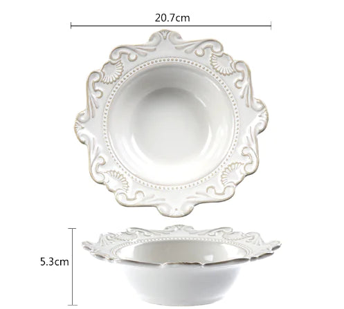 Elegant Baroque Porcelain Dinnerware