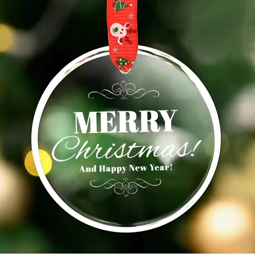 Crystal Glass Christmas Tree Ornament - Creative Holiday Decor