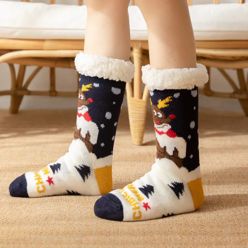 Cozy Winter Holiday Fleece Socks