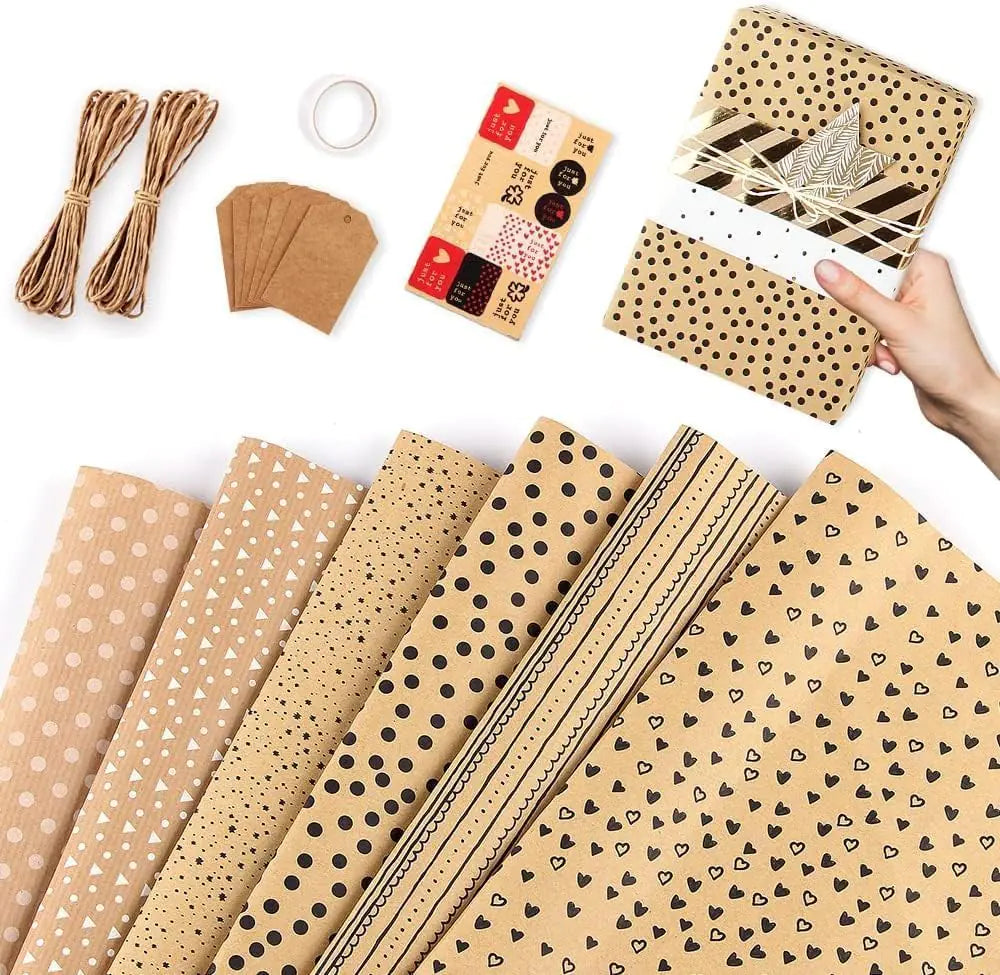 The Artisan Wrap Set — 6 Eco-Friendly Sheets by Gadom