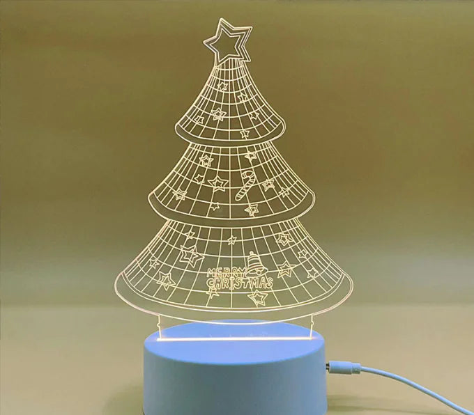 3D LED Christmas Tree Nightlight