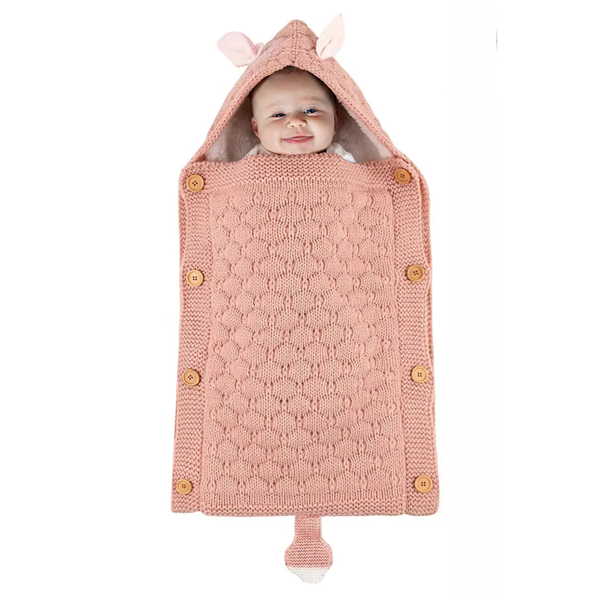 Baby Knitted Rabbit Ear Sleep Sack