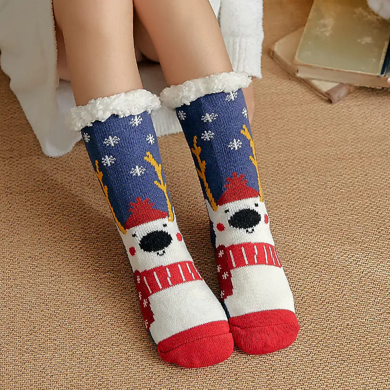 Cozy Winter Holiday Fleece Socks