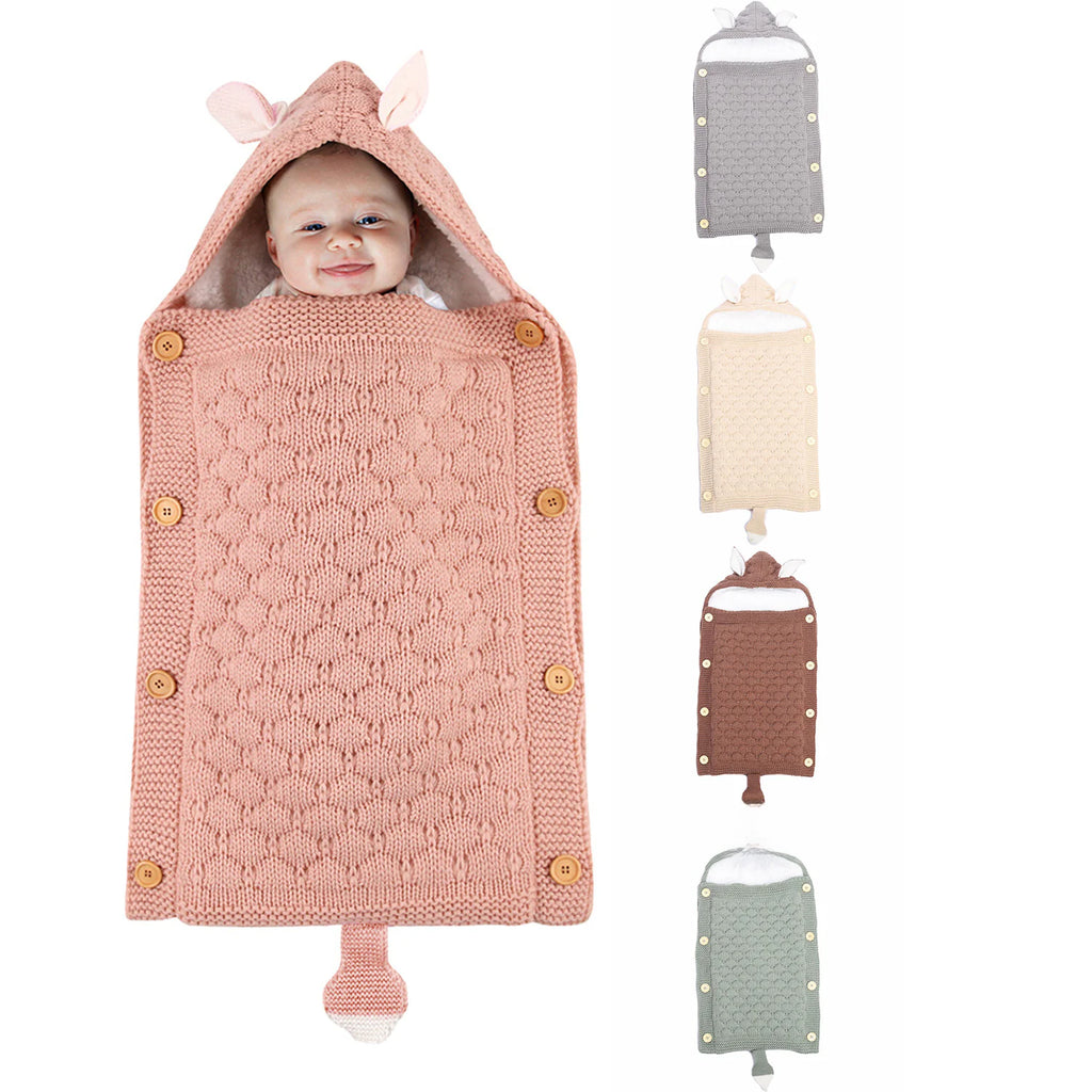 Baby Knitted Rabbit Ear Sleep Sack