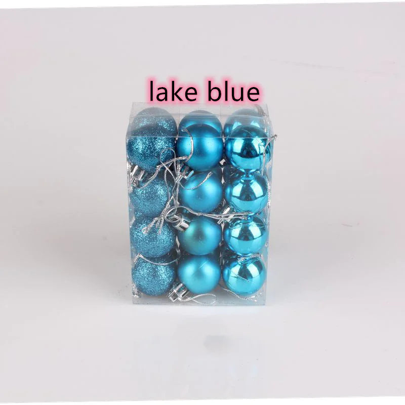 Mini Sparkle Ball Ornament Set (24-Pack / 3 cm)