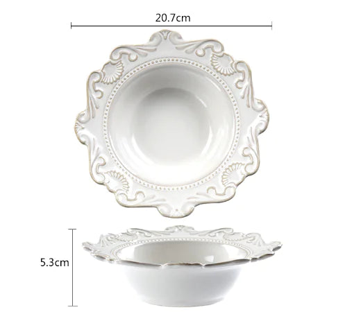 Elegant Baroque Porcelain Dinnerware