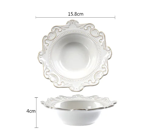 Elegant Baroque Porcelain Dinnerware