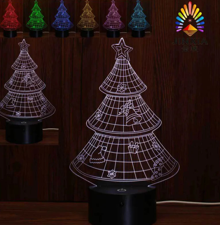 3D LED Christmas Tree Nightlight
