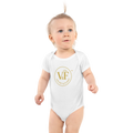 Little Lights Rep Velvet & Float Baby Short Sleeve Bodysuit | Rabbit Skins 4400