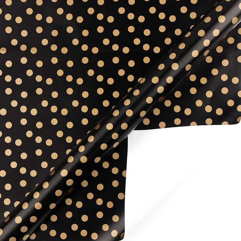 Elegant Bronze Gold Dot Wrapping Paper