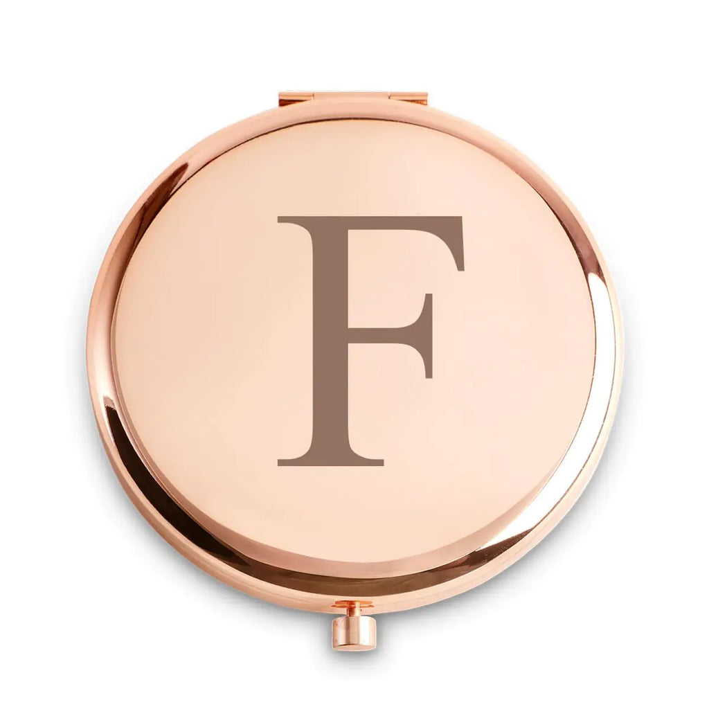 Custom Monogrammed Compact Mirror Gift
