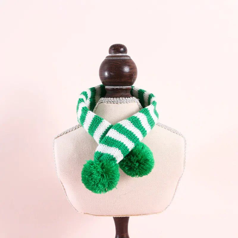 Festive Woolen Pet Christmas Scarf
