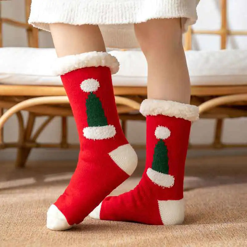 Cozy Winter Holiday Fleece Socks