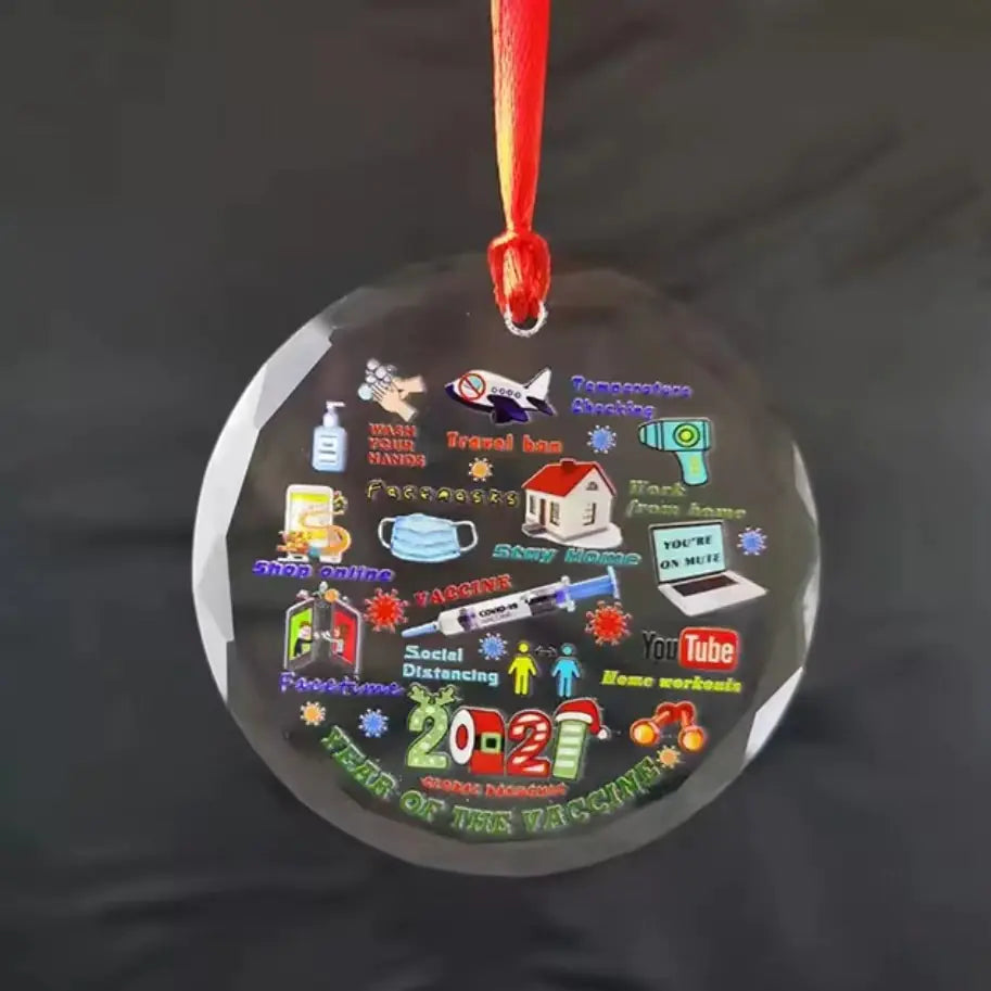 Crystal Glass Christmas Tree Ornament - Creative Holiday Decor