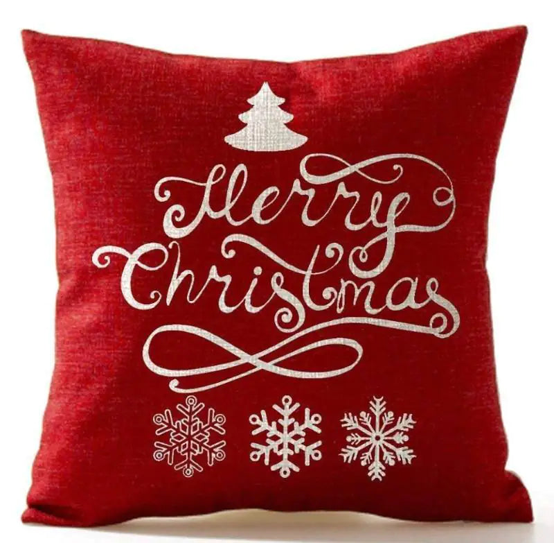 Festive Snowflake Cushion Cover