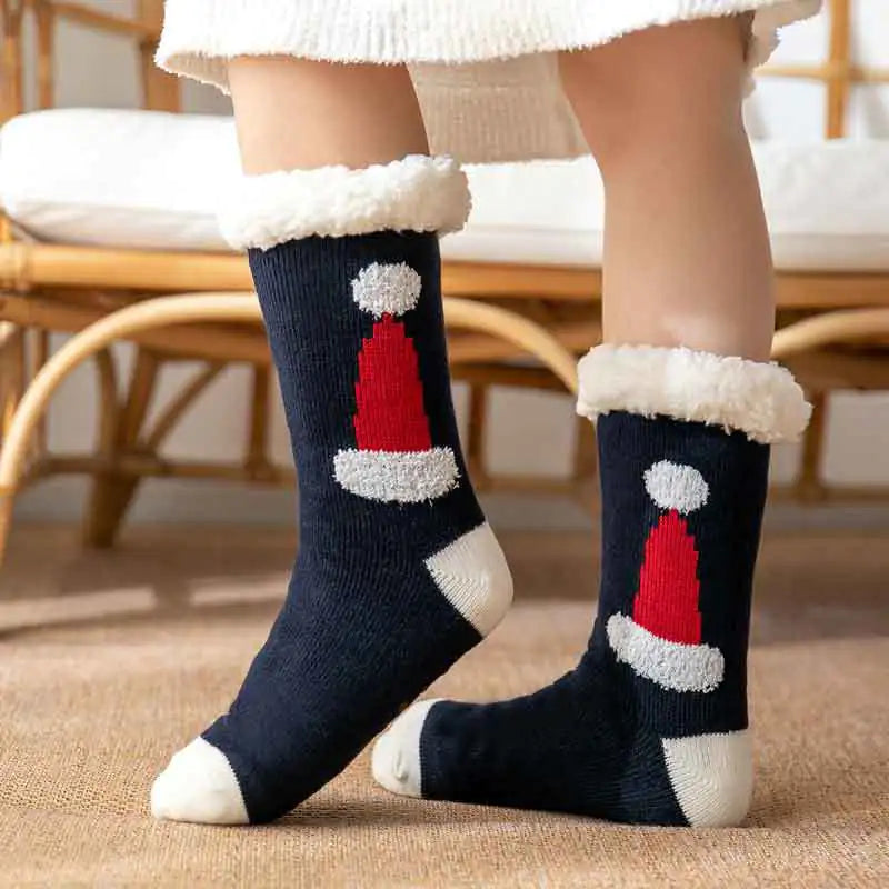 Cozy Winter Holiday Fleece Socks