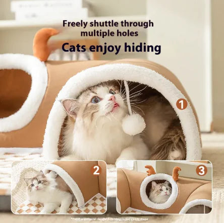 Cozy Cat Tunnel Hideaway