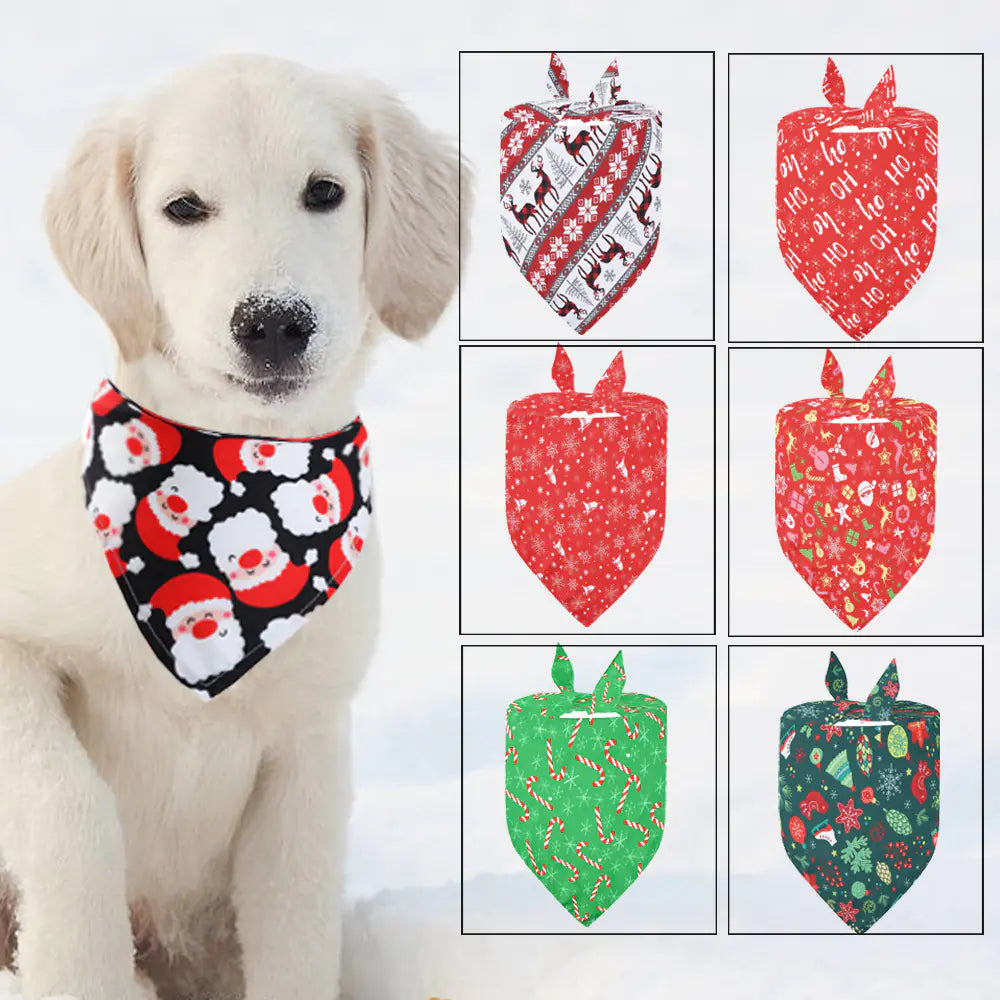 Holiday Cheer Pet Scarf - Festive Design for Pets