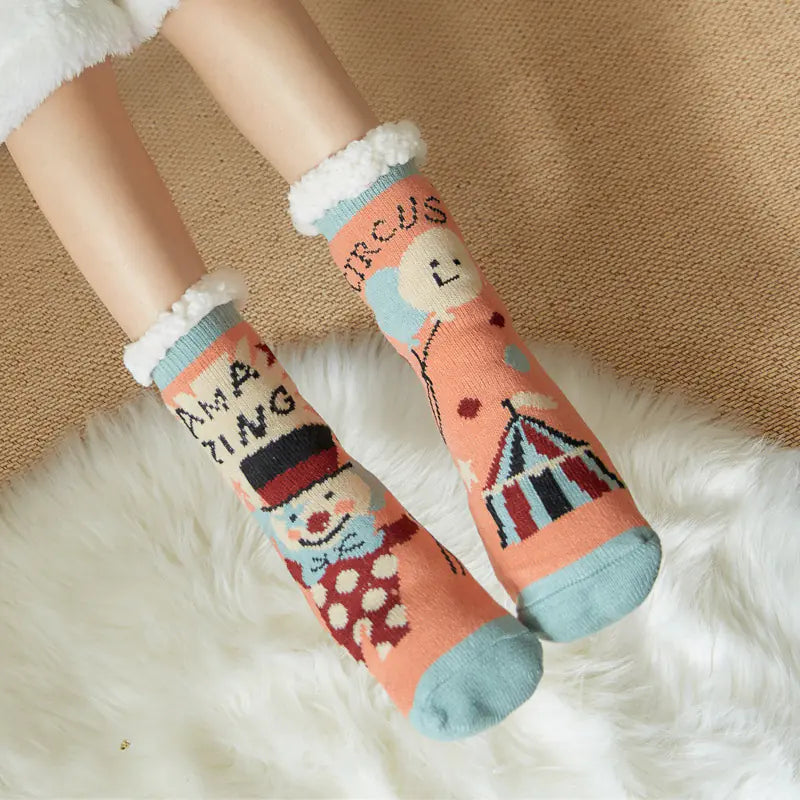 Cozy Winter Holiday Fleece Socks