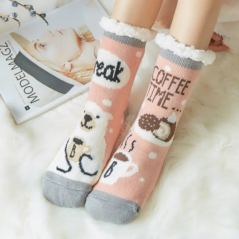 Cozy Winter Holiday Fleece Socks