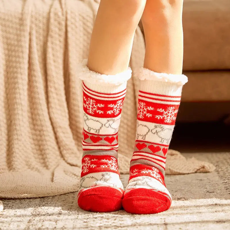 Cozy Winter Holiday Fleece Socks