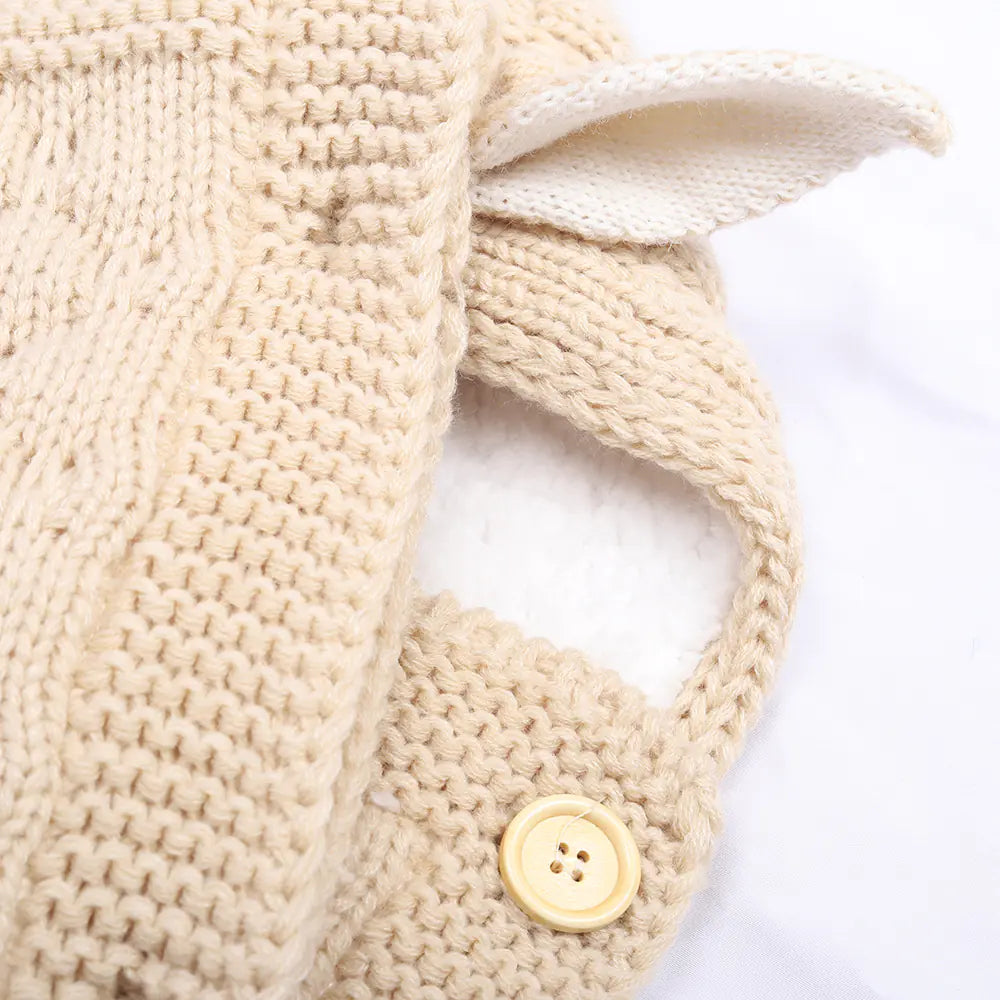 Baby Knitted Rabbit Ear Sleep Sack