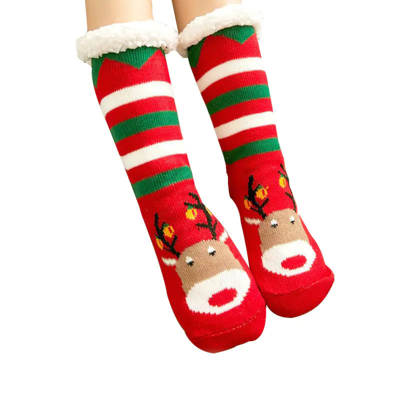 Cozy Winter Holiday Fleece Socks