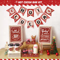 Winter Cocoa Party Kit: Banner, Signs & Decorations