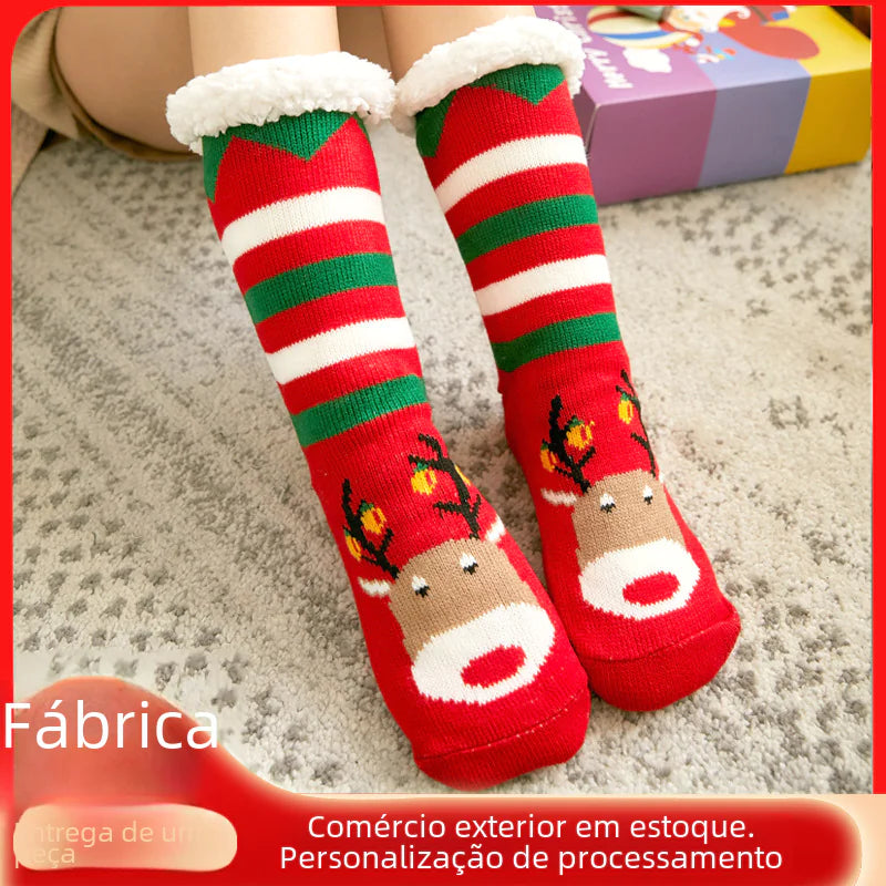 Cozy Winter Holiday Fleece Socks