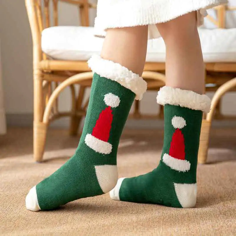 Cozy Winter Holiday Fleece Socks