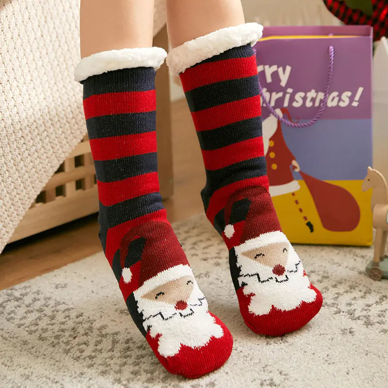 Cozy Winter Holiday Fleece Socks