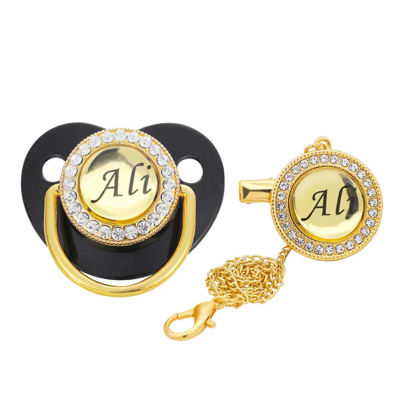 Velvet & Float™ Monogram Pacifiers – Personalized Silicone Set for Newborns