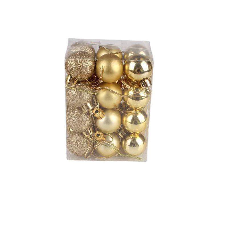 Mini Sparkle Ball Ornament Set (24-Pack / 3 cm)
