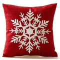 Festive Snowflake Cushion Cover