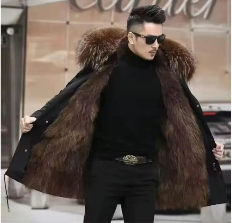 V|Float Velvet Mink Coat — Mid-Length Faux Mink Velvet