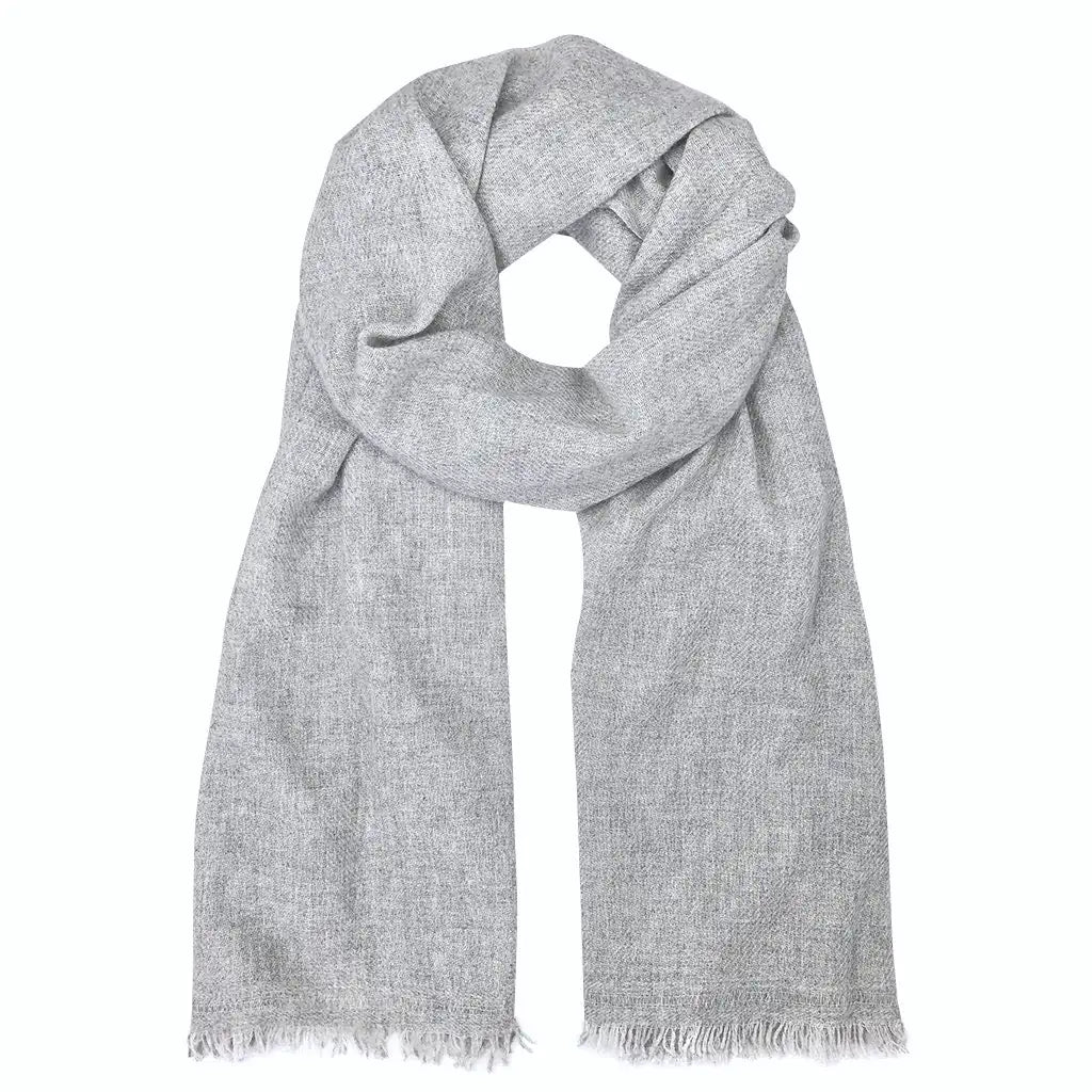 Heathered Cashmere Handwoven Scarf