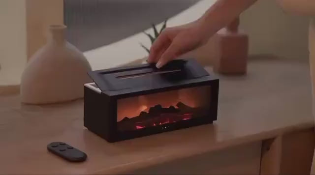 LumiFlame Colorful Essential Oil Diffuser — Flame Aromatherapy Machine, LED Mood Light, Scent Diffuser for Home, Gift for Her, Relaxation