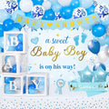 Blue Baby Shower Decor Kit — Balloons, Garland, Banner & Sash