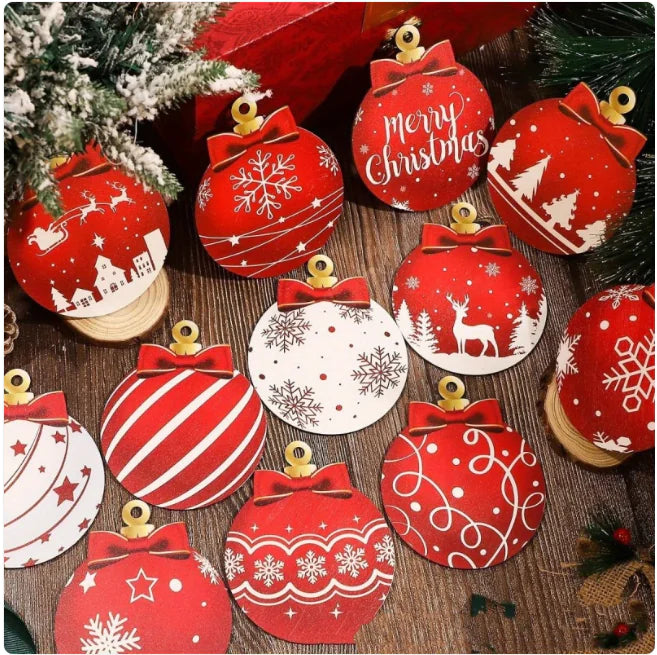 Woodland Festive Ornament Plate Set