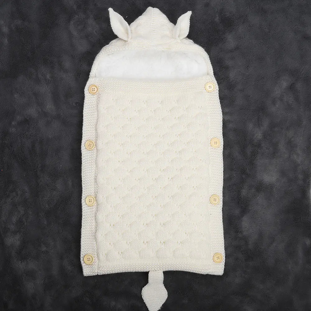 Baby Knitted Rabbit Ear Sleep Sack