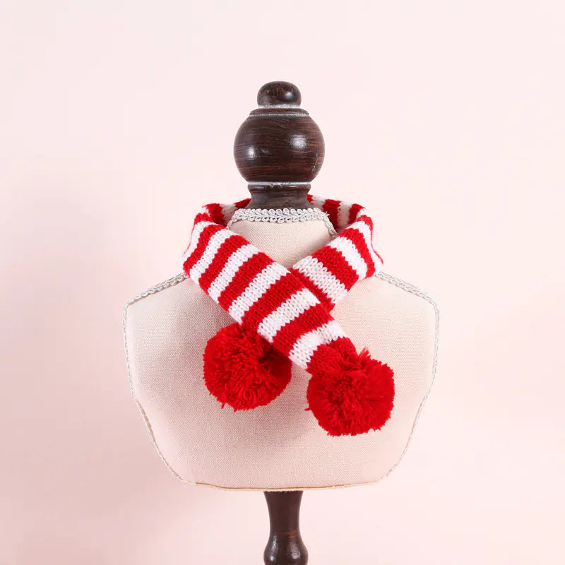 Festive Woolen Pet Christmas Scarf