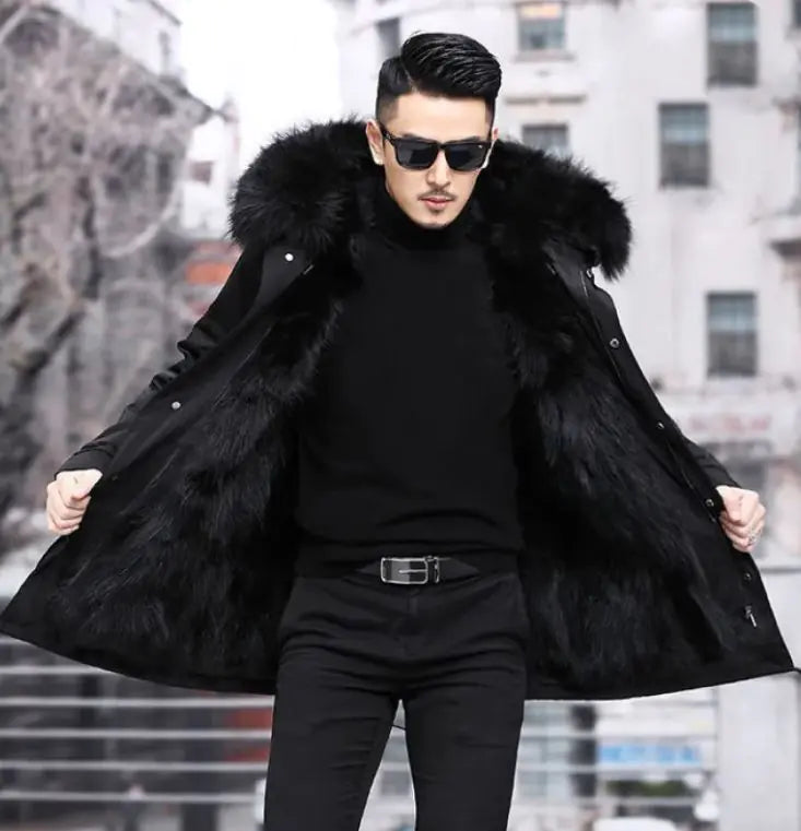 V|Float Velvet Mink Coat — Mid-Length Faux Mink Velvet