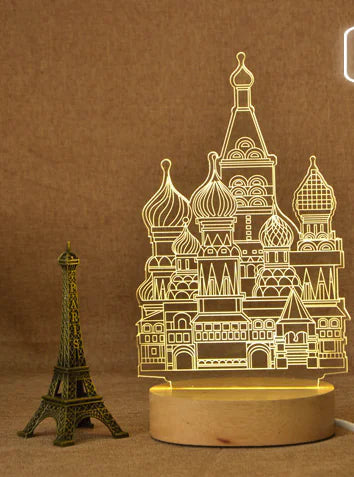 Acrylic 3D Christmas Tree Lamp