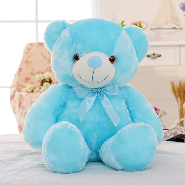 Bright Nights Teddy Bear Pillow